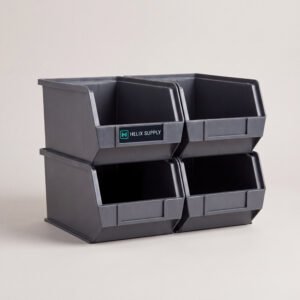 Stackable Storage Bins, Set of 4